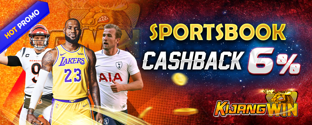 BONUS SPORTBOOK CASHBACK 6%!!!